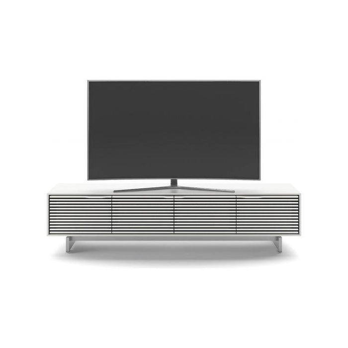 BDI BDIAL7473MESW | Multimedia cabinet - Louvered doors - Satin White-SONXPLUS.com