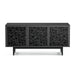 BDI BDIELEM8777CRL-ME-RI | Multimedia cabinet - Laser cut doors - Charcoal/Ricochet-SONXPLUS.com