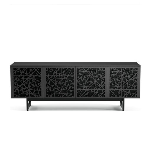 BDI BDIELEM8779CRL-ME-RI | Multimedia cabinet - Laser cut doors - Charbon/Ricochet-SONXPLUS.com