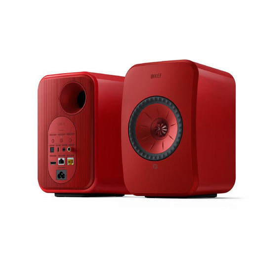 KEF LSX II | Wireless HiFi Speakers - Compact and Versatile - Lava Red - Pair-SONXPLUS.com