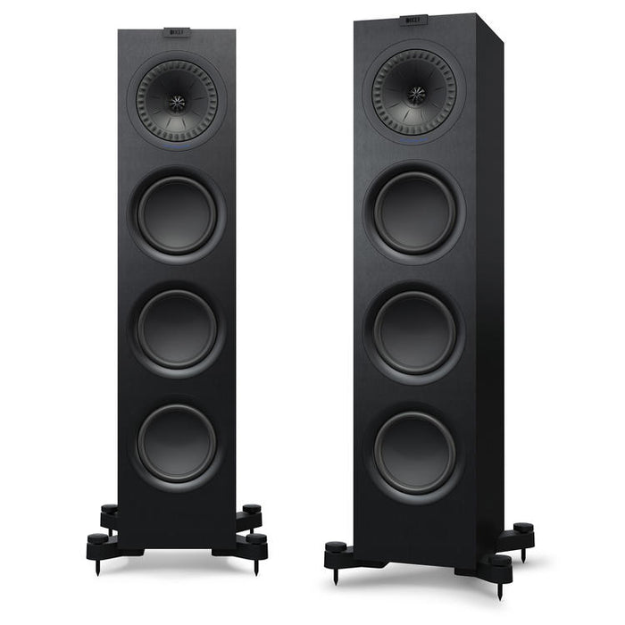 KEF Q750 | Floorstanding Speakers - 2.5-Way - Hi-Fi - Satin Black - Pair