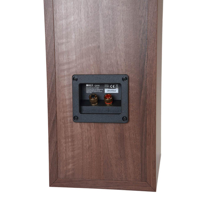 KEF Q550 | Floorstanding Speakers - 2.5-Way - Hi-Fi - Walnut - Pair-SONXPLUS.com