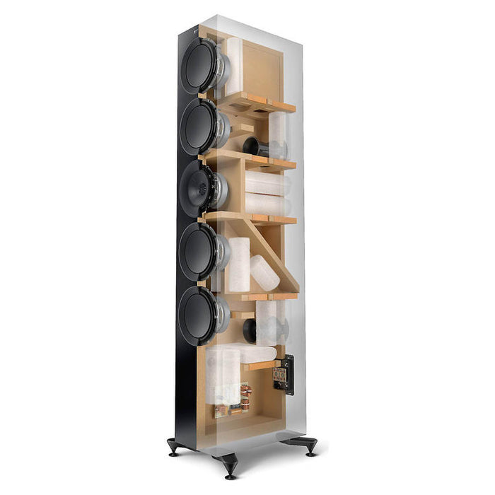 KEF R11 Meta | Floorstanding Speakers - Bass Reflex 3 way - Hi-Fi - Black Gloss - Pair