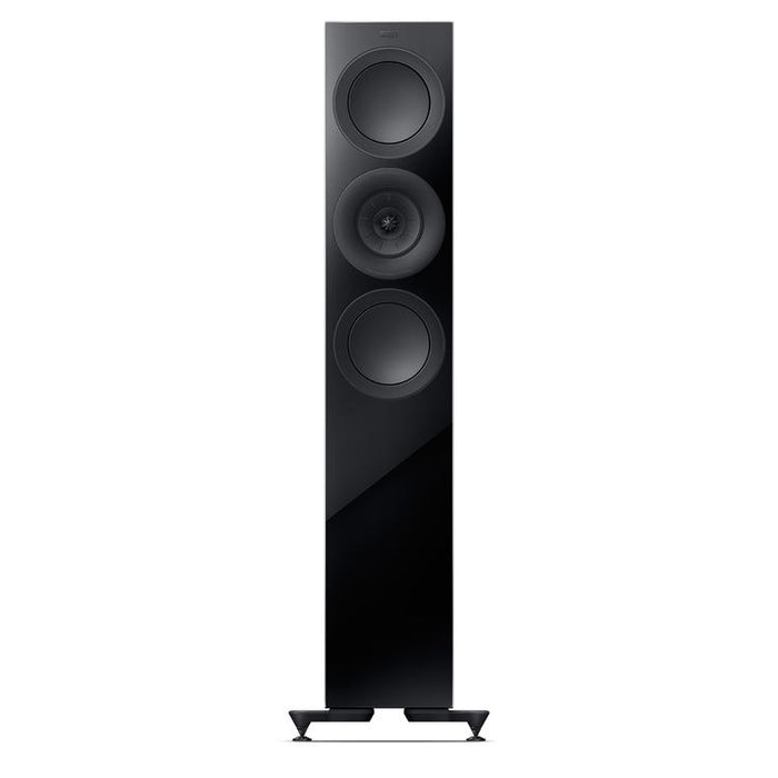 KEF R7 Meta | Haut-parleurs sur pieds - Bass Reflex 3 voies - Hi-Fi - Noir Laqué - Paire