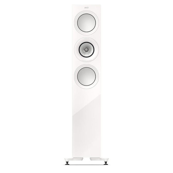 KEF R7 Meta | Haut-parleurs sur pieds - Bass Reflex 3 voies - Hi-Fi - Blanc Laqué - Paire