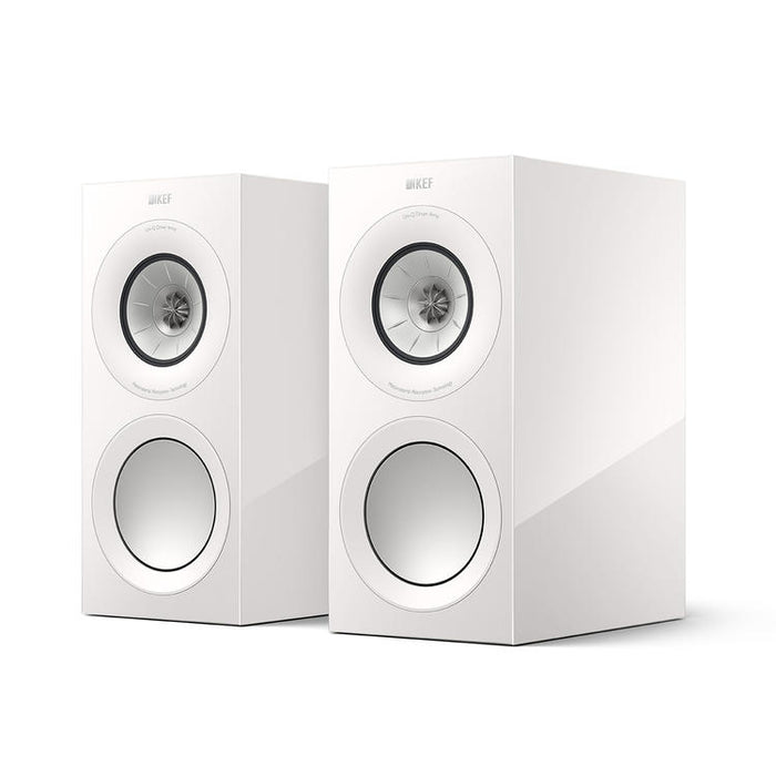 KEF R3 Meta | Bookshelf Speakers - Bass Reflex 3 way - Hi-Fi - Gloss White - Pair