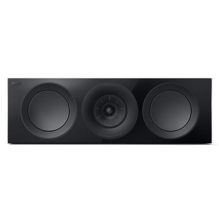 KEF R6 Meta | Haut-parleurs LCR - 3 voies charge close - Hi-Fi - Noir Laqué - Unité