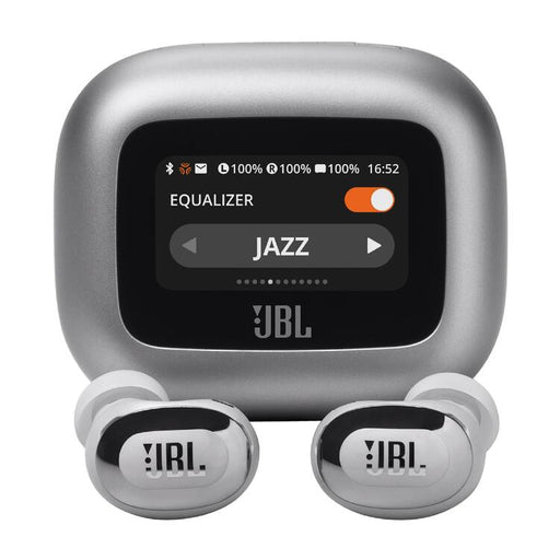 JBL Live Buds 3 | In-Ear Headphones - 1.45" LED Touch Screen - Bluetooth - Argent-SONXPLUS.com