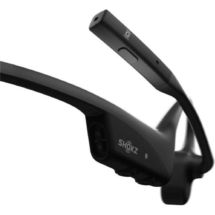 SHOKZ OpenComm2 | Bone Conduction Headphones - Bluetooth - Microphone - Black-SONXPLUS.com