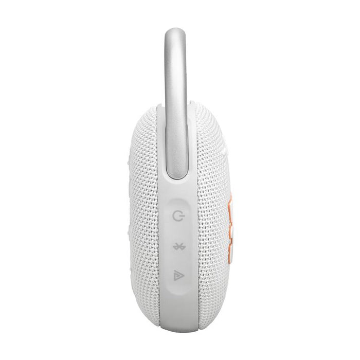 JBL Clip 5 | Haut-parleur à mousqueton portable - Bluetooth - IP67 - Blanc-SONXPLUS.com