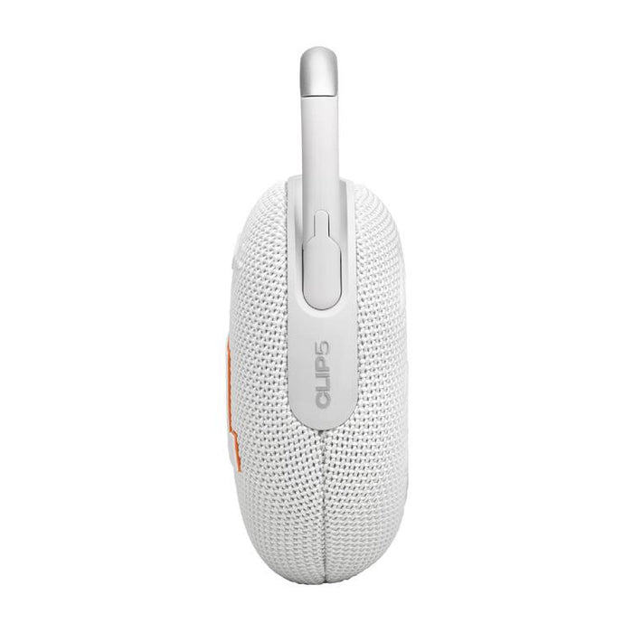 JBL Clip 5 | Haut-parleur à mousqueton portable - Bluetooth - IP67 - Blanc-SONXPLUS.com