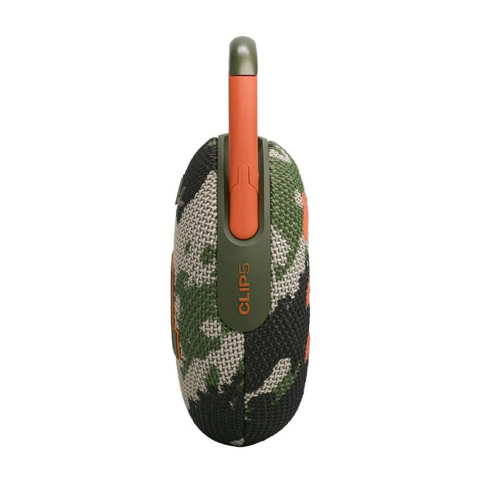 JBL Clip 5 | Haut-parleur à mousqueton portable - Bluetooth - IP67 - Camouflage-SONXPLUS.com