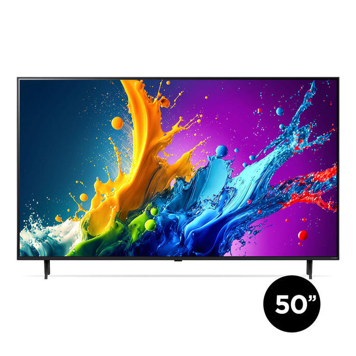 LG 50QNED80TUC | Téléviseur 50" QNED 4K - UHD 4K - Série QNED80 - 60Hz - Processeur IA a5 4K Gen7 - Black