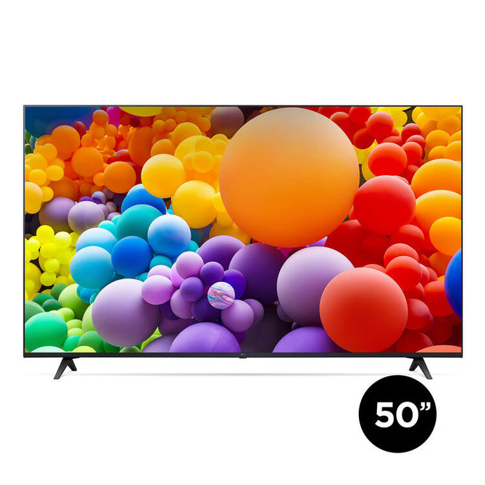 LG 50UT7570PUB | 50" Television - 4K Ultra HD - LED - UT7570 Series - HDR - Smart WebOS - 60 Hz native - IA a5 Gen7 4K Processor - Black