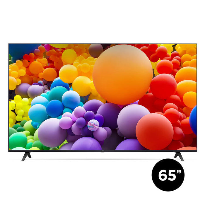 LG 65UT7570PUB | 65" Television - 4K Ultra HD - LED - UT7570 Series - HDR - Smart WebOS - 60 Hz native - IA a5 Gen7 4K Processor - Black