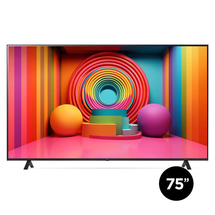 LG 75UT7590PUA | 75" TV - 4K Ultra HD - LED - UT7590 Series - HDR - Smart WebOS - 60 Hz native - AI Processor a5 Gen7 4K - Noir-SONXPLUS.com