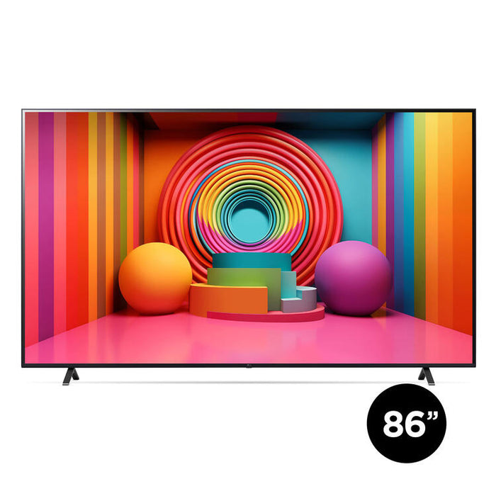 LG 86UT7590PUA | 86" Television - 4K Ultra HD - LED - UT7590 Series - HDR - Smart WebOS - 60 Hz native - IA a5 Gen7 4K processor - Black