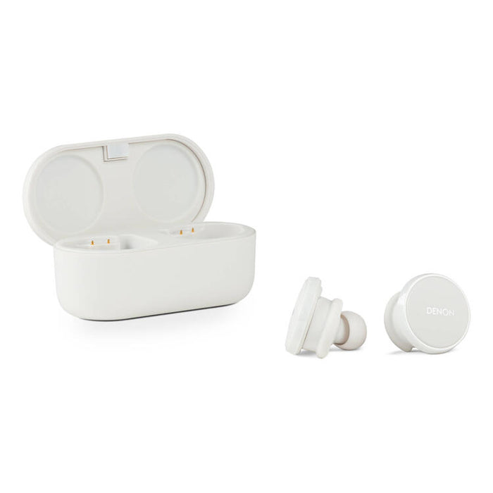 Denon PERL PRO | In-Ear Headphones - Wireless - Bluetooth - Masimo Adaptive Acoustic Technology - White