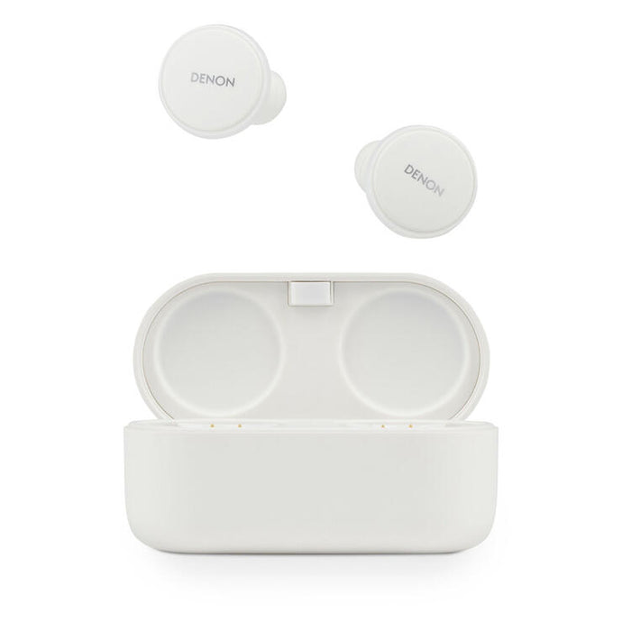 Denon PERL PRO | In-Ear Headphones - Wireless - Bluetooth - Masimo Adaptive Acoustic Technology - White-SONXPLUS.com