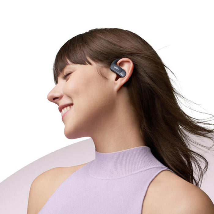 SHOKZ OpenFit Air | Écouteurs conduction osseuse - Jusqu'à 28 heures d'écoute - Bluetooth - Noir-SONXPLUS.com