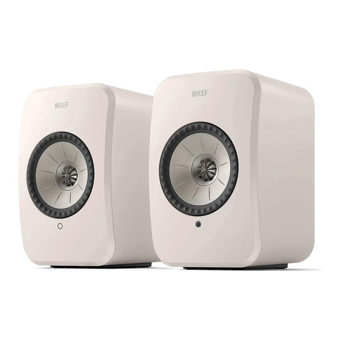 KEF LSX II LT | Wireless HiFi Speakers - Compact and Versatile - Pebble White - Pair-SONXPLUS.com