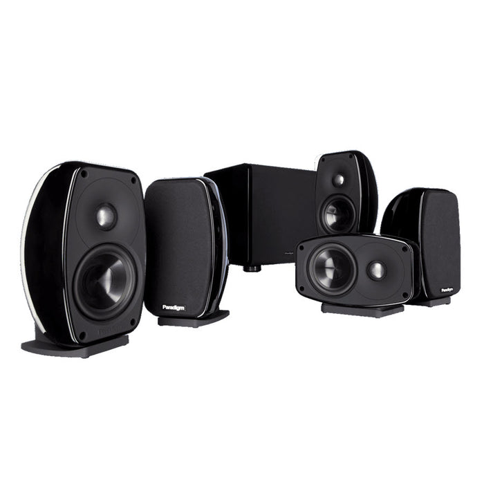 Paradigm Cinema 100 CT | Ensemble de Haut-Parleurs 5.1 canaux - 100 W RMS - Noir lustré