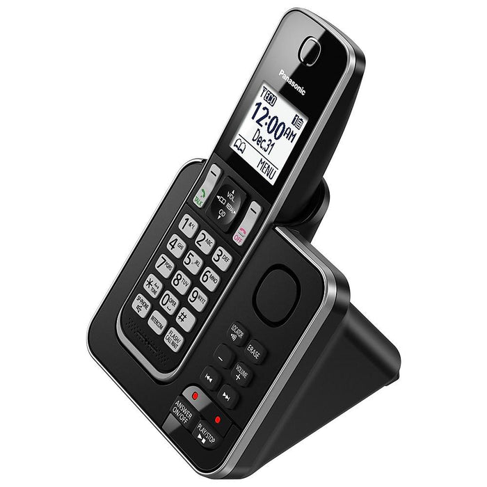 Panasonic KX-TGD392B | Cordless Phone - 2 Handsets - Answering Machine - Black-SONXPLUS.com