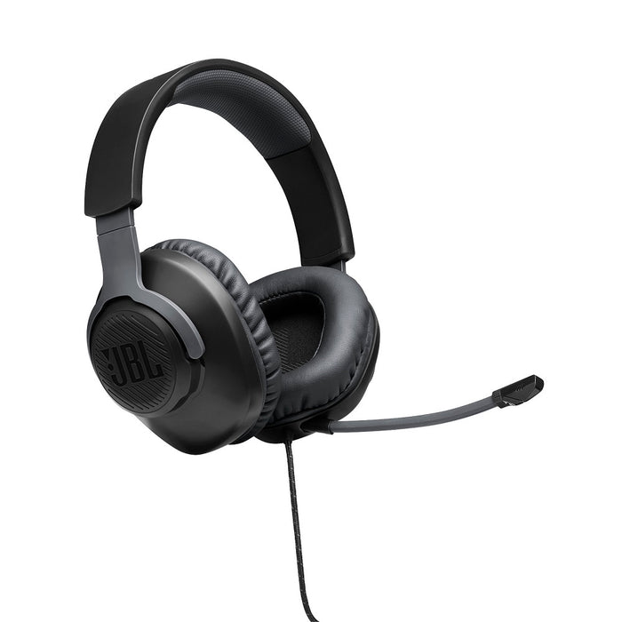 JBL Quantum 100 | Wired Circum-Aural Gaming Headphones - Black