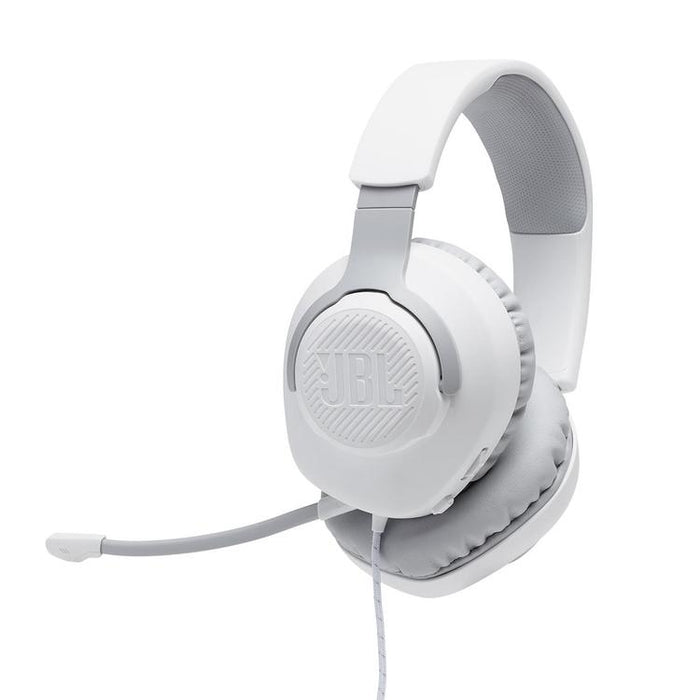 JBL Quantum 100 | Wired Circum-Aural Gaming Headphones - White-SONXPLUS.com