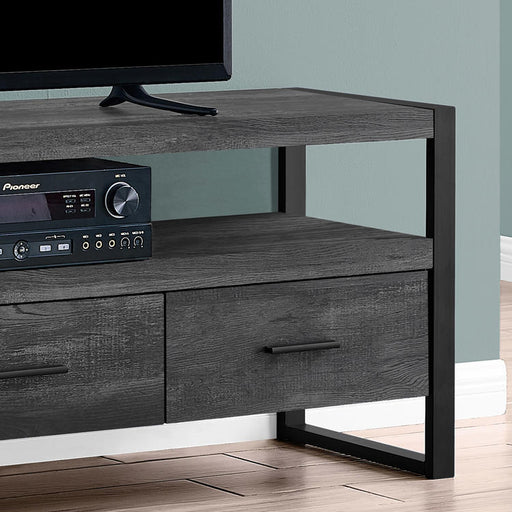 Monarch Specialties I 2823 | TV stand - 60" - 3 Drawers - Imitation Wood - Black-SONXPLUS.com