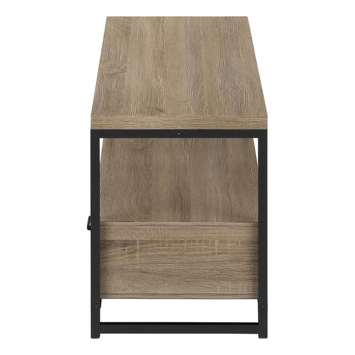 Monarch Specialties I2872 | Meuble TV - 48" - 2 Tiroirs de rangement - Taupe foncé