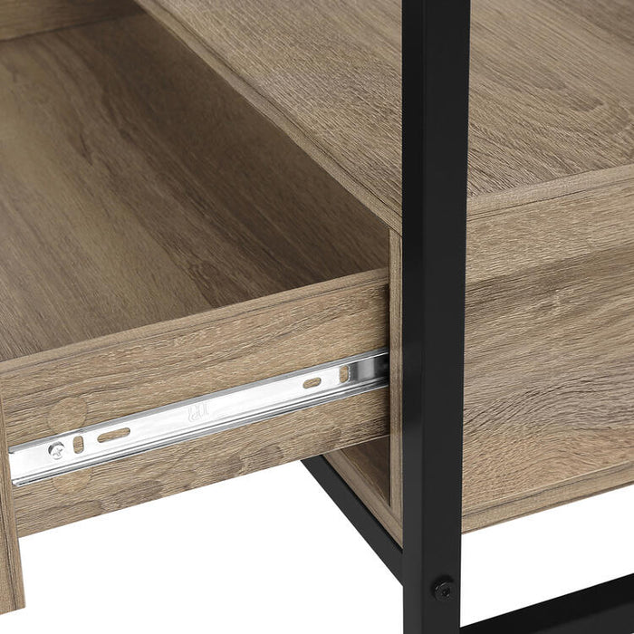 Monarch Specialties I2872 | Meuble TV - 48" - 2 Tiroirs de rangement - Taupe foncé