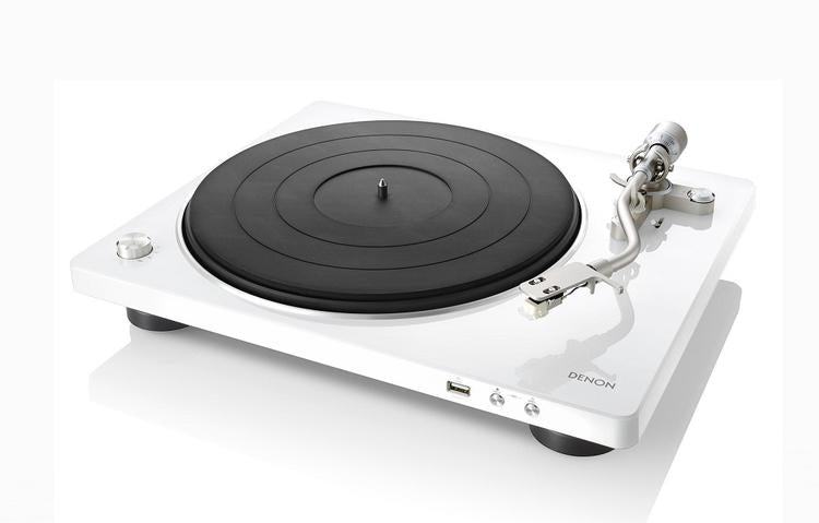 Denon DP-450USB | Hi-Fi Turntable - USB Port - "S" Arm - White