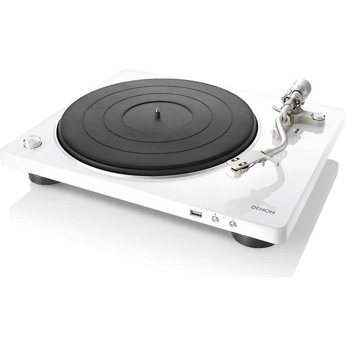 Denon DP-450USB | Hi-Fi Turntable - USB Port - "S" Arm - White