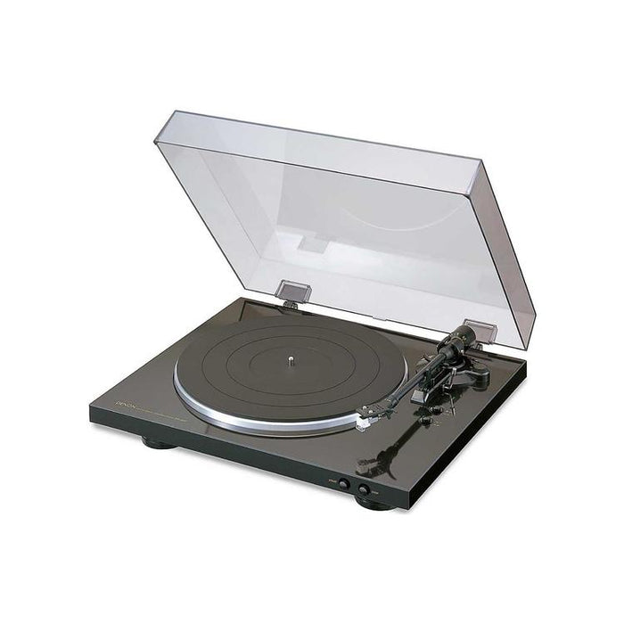 Denon DP-300F | Table tournante automatique - Égaliseur phono - Bras de vitesse droit - Noir