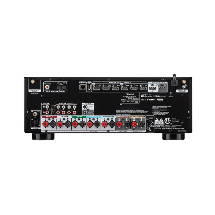 Denon AVR-S980H | AV Receiver - 7.2-channel amplification - Home Theater - 8K - HEOS - Black | 04 | Sonxplus