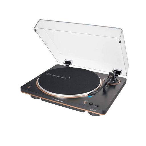 Audio-Technica AT-LP70XBTBZ | Table tournante Stéréo - Sans fil - Bluetooth - Entraînement par courroie - Entièrement automatique - Noir/Bronze-SONXPLUS.com