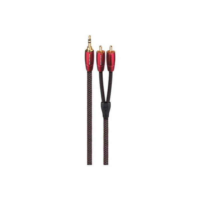 Audioquest Golden Gate | Câble 3,5mm à RCA - Bouchons plaquées Or - 1 Mètre-SONXPLUS.com