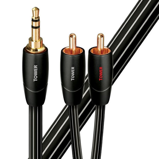 Audioquest Tower | Jack 3.5mm to RCA Cables - Gold Plated - 1 Meters-SONXPLUS.com