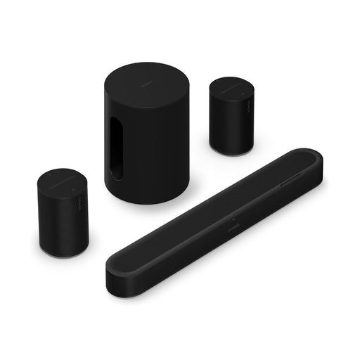 Sonos | Ensemble immersif avec Beam Ultra + Sub Mini + 2 Era 100 - Noir | 01 | Sonxplus
