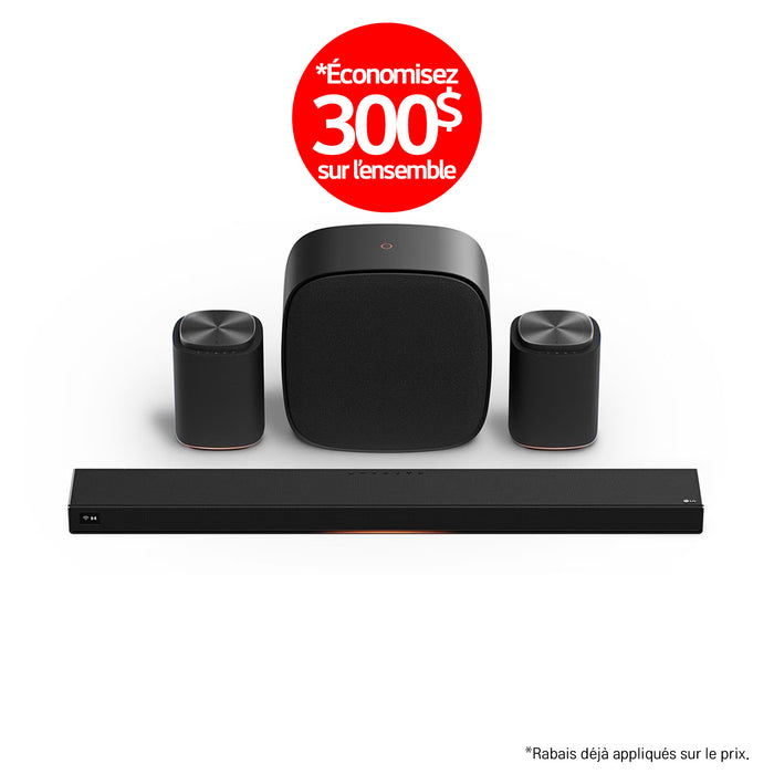 LG Sound Suite | Immersive suite 7 Pro - Barre de son H7+2M7+W7 | 01 | Sonxplus
