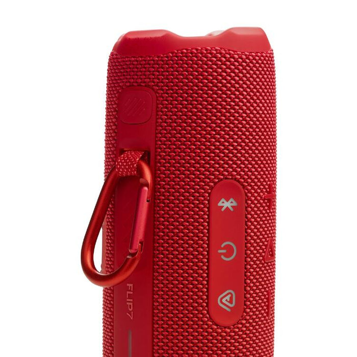 JBL Flip 7 | Portable Speaker - Bluetooth - Waterproof - Up to 14 hours battery life - Rouge-SONXPLUS.com