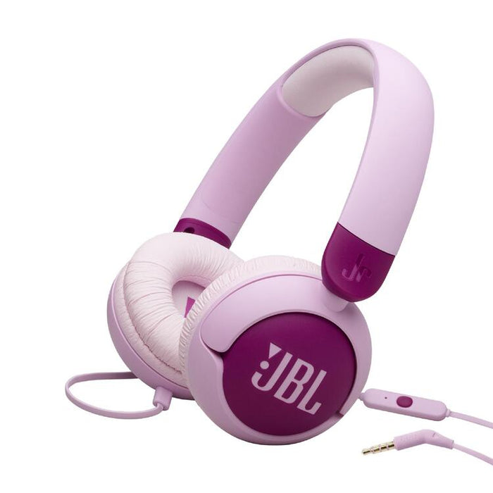JBL JR320 | Wired circum-aural headphones for kids - JBL Safe Sound - Microphone - Mauve-SONXPLUS.com