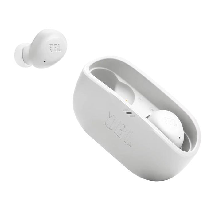 JBL Vibe Buds | In-Ear Headphones - Wireless - Bluetooth - Smart Ambient Technology - White-SONXPLUS.com