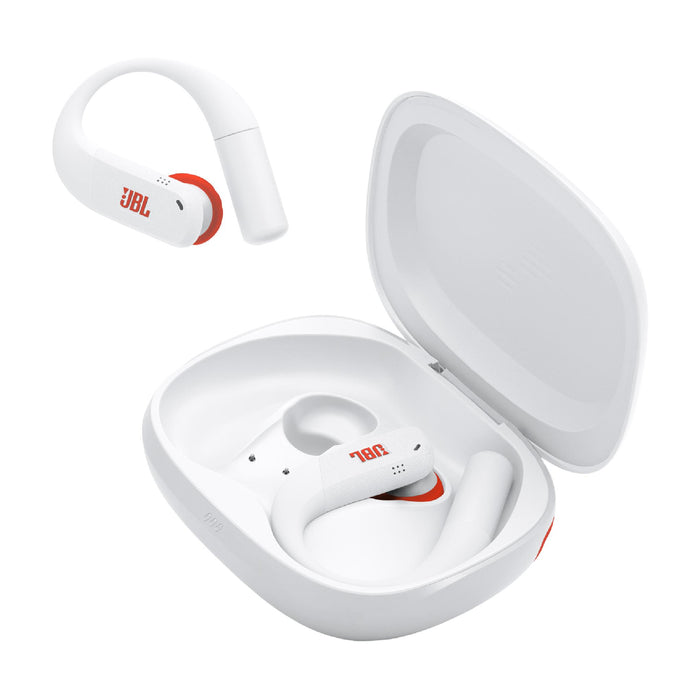JBL Endurance Peak 4 | In-Ear Headphones - TwistLock  - White/Orange | 02 | Sonxplus