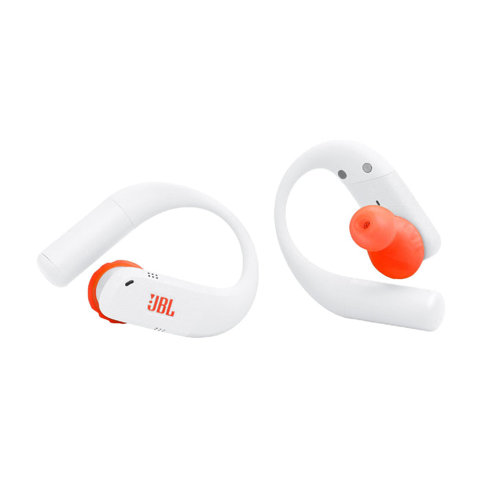 JBL Endurance Peak 4 | In-Ear Headphones - TwistLock  - White/Orange | 03 | Sonxplus