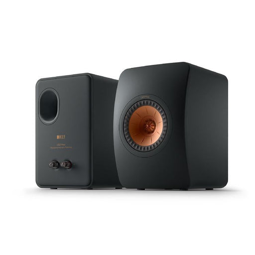 KEF LS50 META | 12th Gen Uni-Q HiFi Speakers - 2-Way Bass Reflex - Metamaterial Absorption Technology - Carbon Black - Paire-SONXPLUS.com