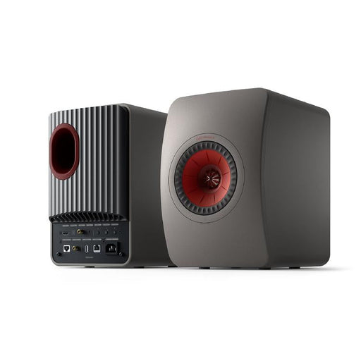 KEF LS50 WIRELESS II | Wireless HiFi Speakers - Metamaterial Absorption - Titanium Grey - Pair-SONXPLUS.com