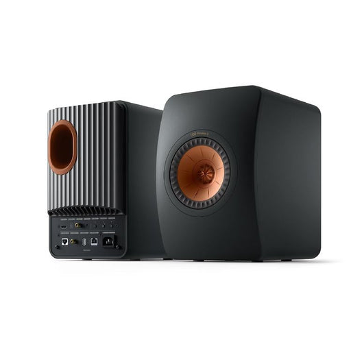 KEF LS50 WIRELESS II | Wireless HiFi Speakers - Metamaterial Absorption - Carbon Black - Pair-SONXPLUS.com