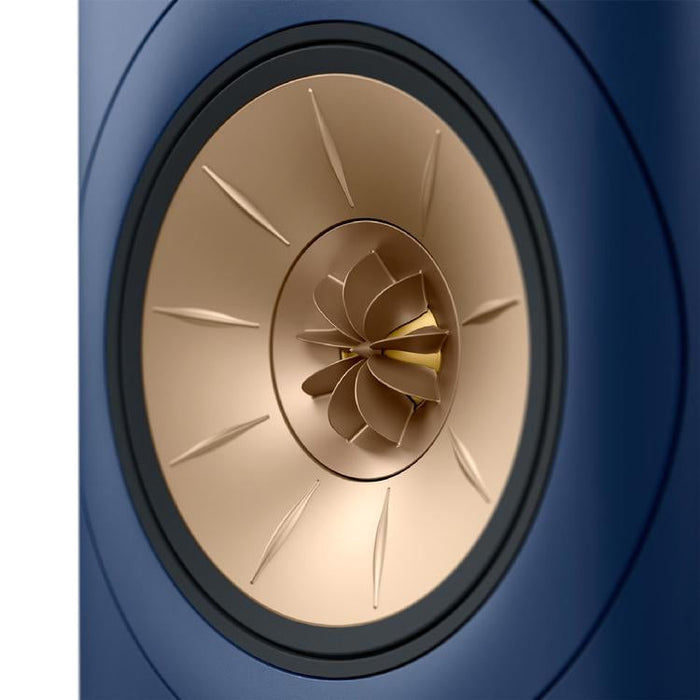 KEF LS60 WIRELESS | Haut-parleurs sur pieds HiFi sans fil - Tout-en-1 - Bleu Royale - Paire-SONXPLUS.com